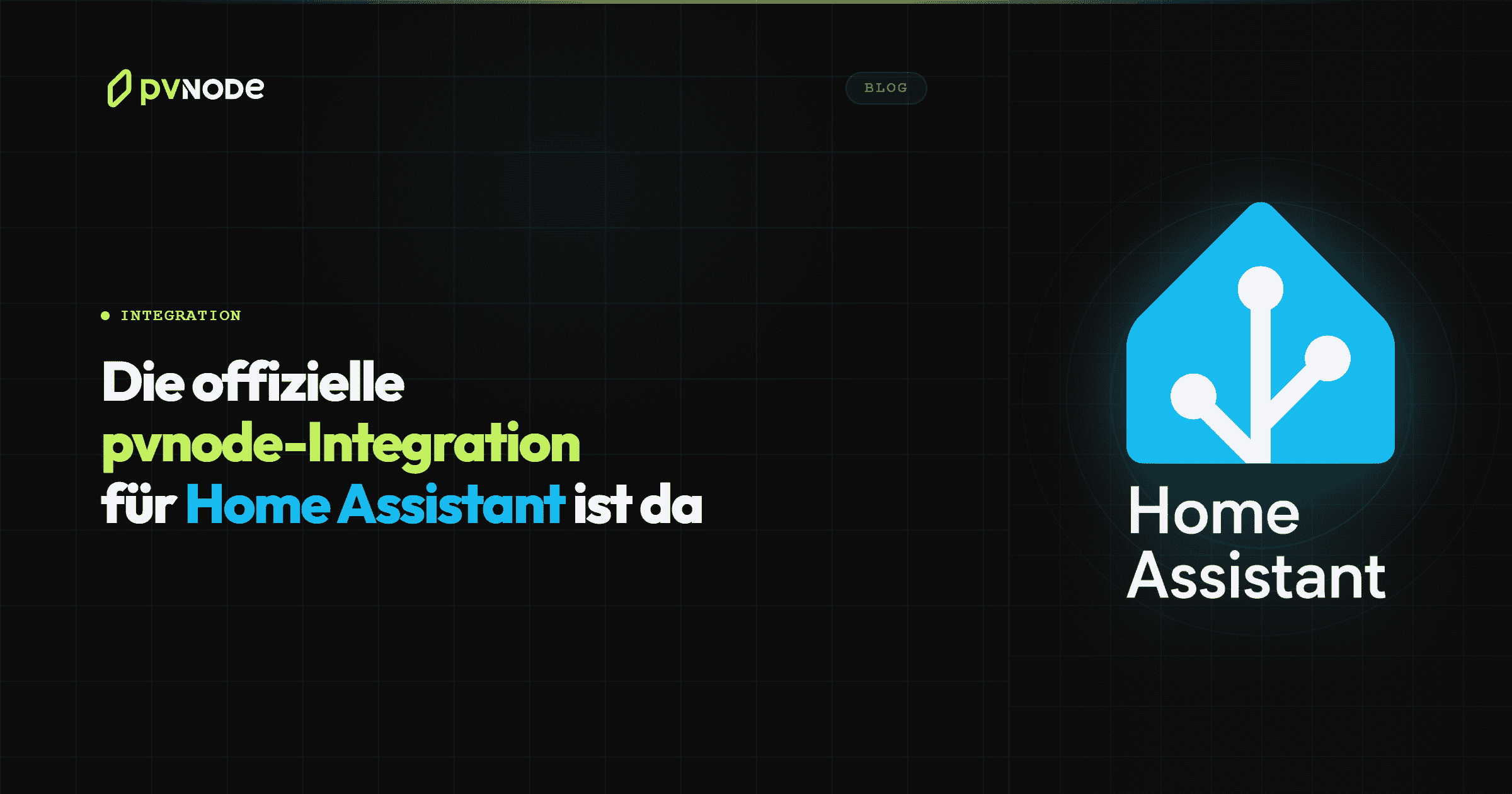 Die offizielle pvnode-Integration für Home Assistant ist da